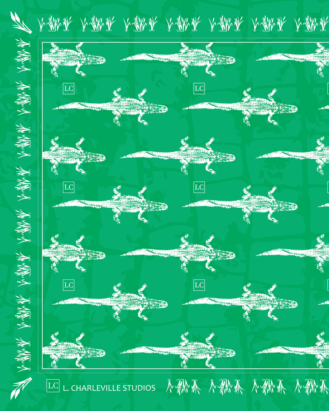 Cotton Bandana, Green