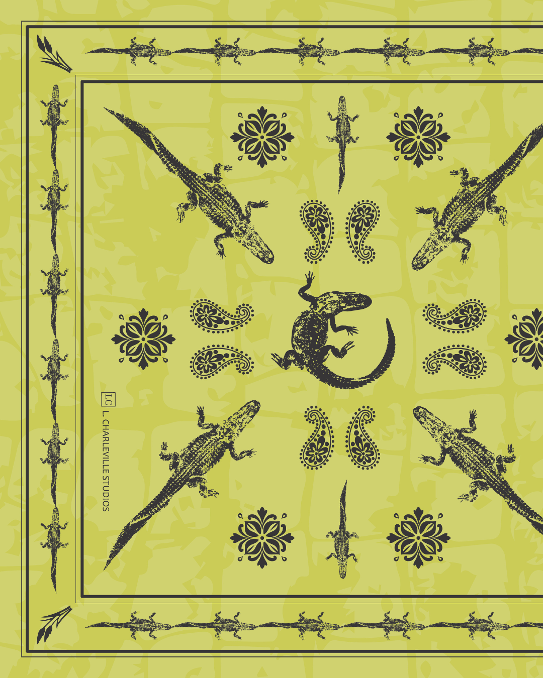 Silk Bandana, Chartreuse